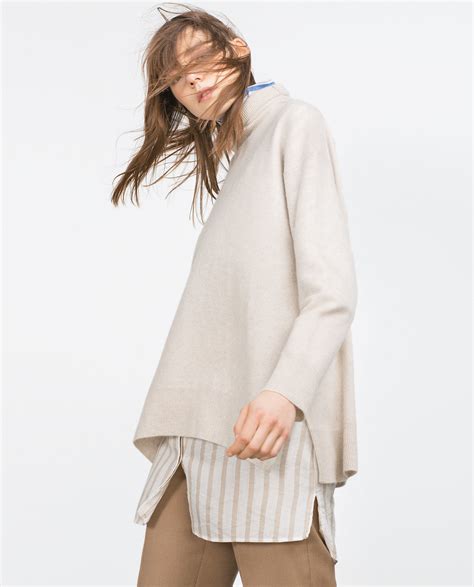 zara knit oversized sweater|oversized chunky knit sweaters.